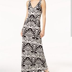 I.N.C. Ikat-Print Maxi Tank Dress NWT